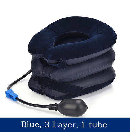 NeckEase™ Inflatable Cervical Support Collar – Adjustable Neck Traction & Relaxation