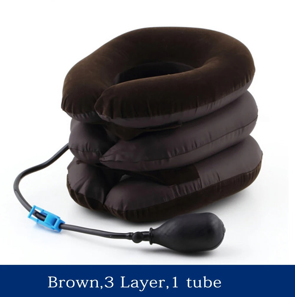 NeckEase™ Inflatable Cervical Support Collar – Adjustable Neck Traction & Relaxation