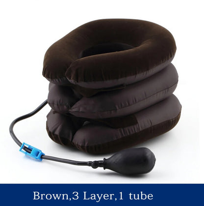 NeckEase™ Inflatable Cervical Support Collar – Adjustable Neck Traction & Relaxation